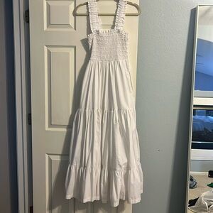 Abercrombie & Fitch White Maxi Dress